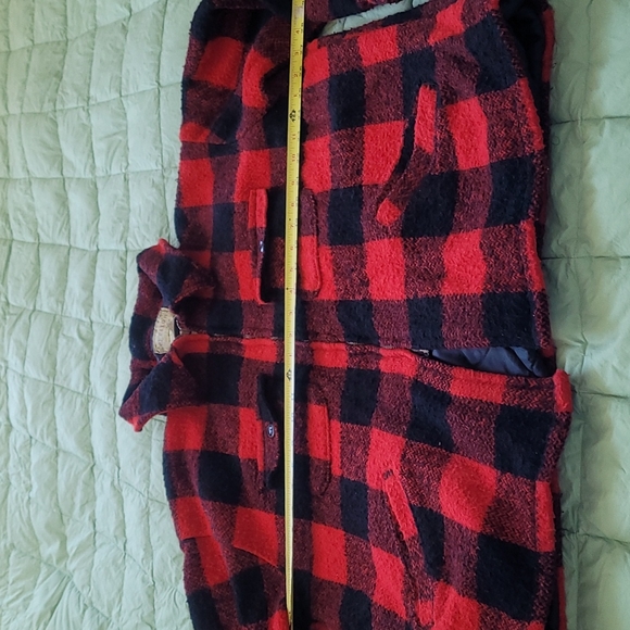 Vintage 60s Melton Wool Insulated Mackinaw Buffalo Plaid Jacket, EUC, SO WARM - Picture 8 of 13